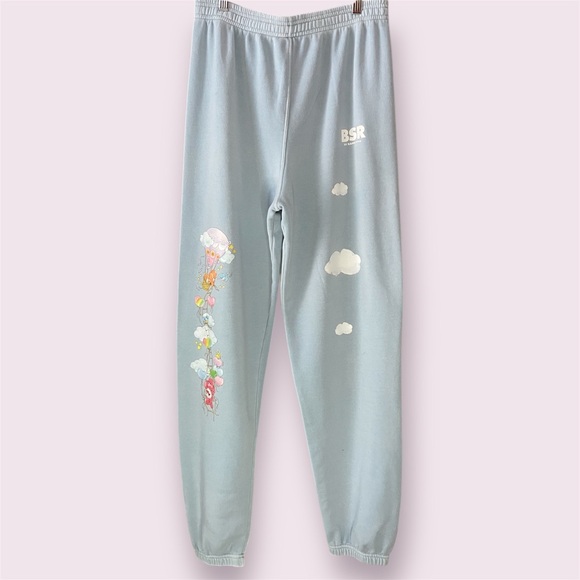Care Bears BSR by Samii Ryan Sky Blue Pajama Joggers | Size Large - Picture 2 of 4